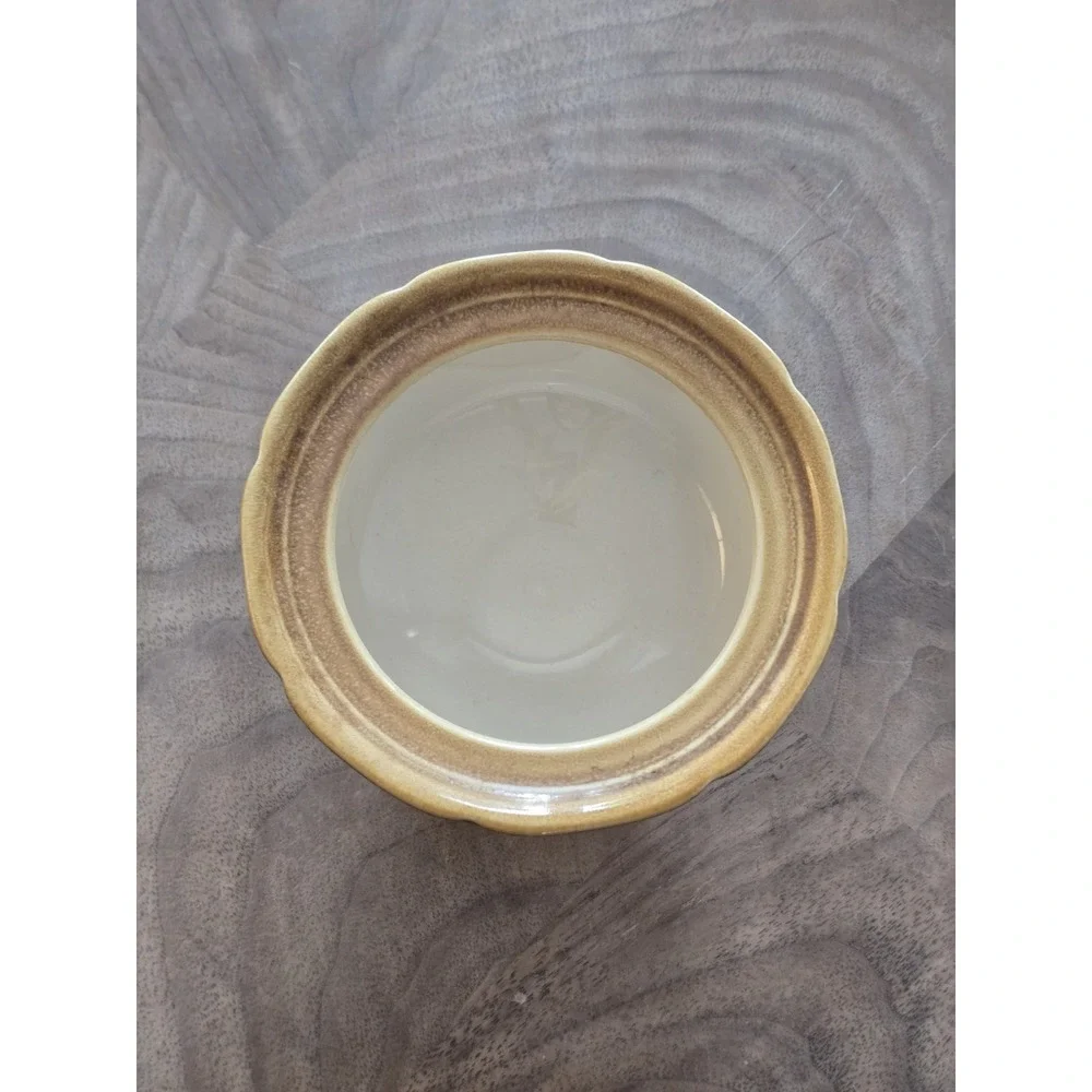 Mikasa Whole Wheat E8000 Stoneware Covered Sugar Bowl Missing Lid